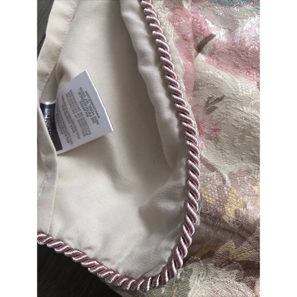 Croscill Standard Pillow Shams Floral Print Pastel Corded Chapel Hill Set Of 2 - Picture 4 of 6